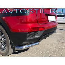 Creta Защита заднего бампера углы 60 мм нержавейка