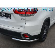 Highlander Защита заднего бампера углки d60 нержавейка