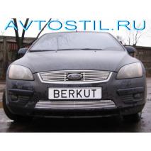 Ford Focus 2005-2008 Накладка на решетку радиатора нержавейка