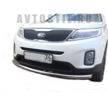 Sorento Передняя защита труба 60 мм нержавейка