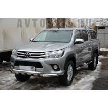 Hilux Защита переднего бампера 76 мм нержавейка G