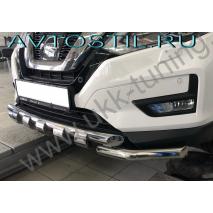 Qashqai Защита переднего бампера труба 60 мм нержавейка G