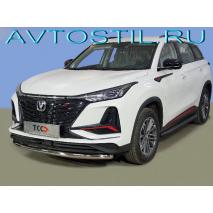 CS75 plus Защита переднего бампера труба 60 мм нержавейка