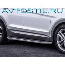 Grand Пороги подножки площадки с резиновой накладкой Premium