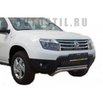 Duster Защита переднего бампера скоба 53 мм нержавейка