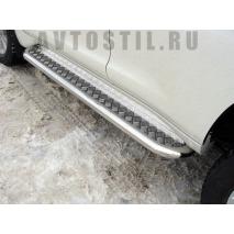 Prado 150 Пороги с площадкой 60 мм