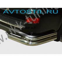 LX 570 Sport 2014 Защита задняя уголки двойные 76/42 мм нержавейка