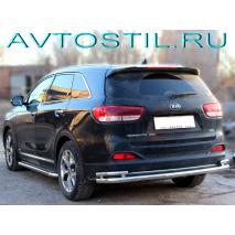 Prime Защита заднего бампера волна d-60+43 нержавейка