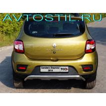 Stepway 2014 Защита заднего бампера труба 42 мм нержавейка