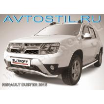 Duster Защита переднего бампера труба 57 мм волна нержавейка