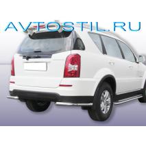 Rexton 2012 Защита заднего бампера углы d57 нержавейка