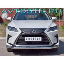 RX 300 Защита переднего бампера труба двойная 57/42 мм нержавейка