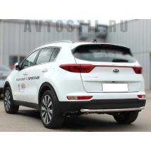 Sportage Защита заднего бампера 60 мм нержавейка