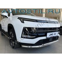 Jiayue X4 Защита переднего бампера труба двойная 60/42 мм нержавейка