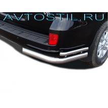 Land Cruiser 200 Защита заднего бампера уголки 76/42 мм двойные нержавейка