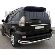 Prado 120 Задняя защита труба с углами 60/42 мм нержавейка