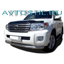 Land Cruiser 200 Передняя защита бампера труба 60 мм нержавейка