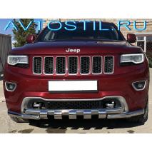 Grand Cherokee Защита переднего бампера труба 60 мм нержавейка G