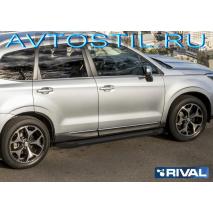 Subaru Forester 2019 Пороги подножки площадки Black