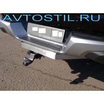 L200 Фаркоп ТСУ с накладкой из нержавейки усиленный с бампером