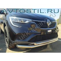 Arkana Защита переднего бампера труба двойная 60/42 мм нержавейка