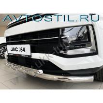 JS4 Защита переднего бампера труба двойная с перемычками 60/42 мм нержавейка
