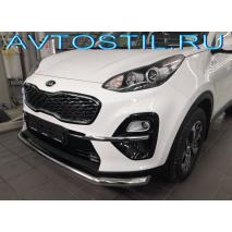 Sportage Защита переднего бампера труба d60 нержавейка