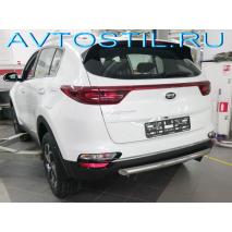 Sportage Защита заднего бампера труба 60 мм нержавейка
