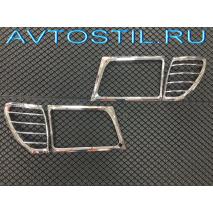 Land Cruiser 100 1998-2004 Хромированные накладки на раздельные передние фары
