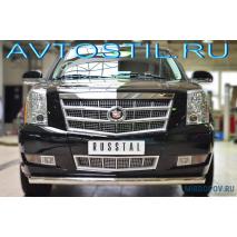 Escalade Заащита переднего бампераа труба 57 мм нержавейка