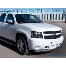 Tahoe 2012 Защита переднего бампера труба 76 мм нержавейка
