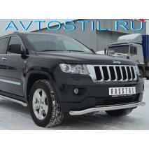 Grand Cherokee Защита переднего бампера труба волна 57 мм нержавейка
