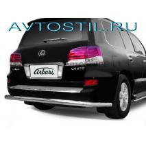LX 570 Защита заднего бампера труба большая 76 мм нержавейка