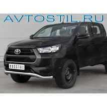 Hilux Защита переднего бампера труба 57 мм волна нержавейка
