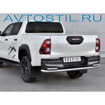 Hilux Защита заднего бампера труба с углами 57/42 мм нержавейка