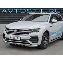 Touareg Защита переднего бампера труба 57 мм нержавейка G