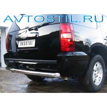Tahoe 2006 Защита заднего бампера труба 76 мм нержавейка