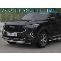 F7X F7 Защита переднего бампера труба двойнная 42/42 мм нержавейка