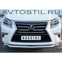 Pajero Sport Пороги труба с проступью 76 мм с нержавеющим листом