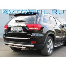 Grand Cherokee Защита заднего бампера трубаа двойная 60/60 мм нержавейка