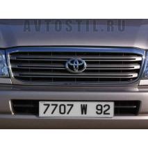 Land Cruiser 100 2003-2005 Решетка радиатора пластик серебро хром