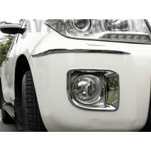 Land Cruiser 200 2013-2015 Накладки на передние ПТФ хром 2 шт