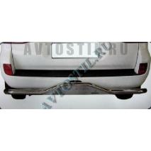 Land Cruiser 200 Задняя защита труба с площадкой нержавейка