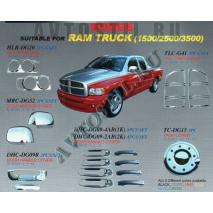 Ram 2002 Хром накладки фары; зеркала; ручки дверей; под ручки; лючок бензобака.