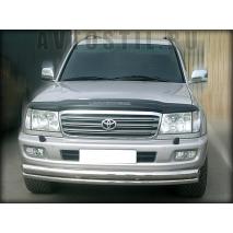 Land Cruiser 100 Передняя защита бампера двойная d76/53 мм