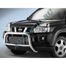 X-trail 2007 Кенгурятник передняя защита дуга низкая 60 мм нержавейка