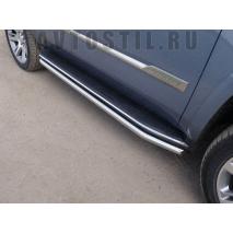 Escalade Защита порогов 60 мм нержавейка