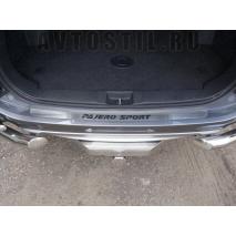 Pajero Sport Накладка на задний бампер надпись Pajero Sport