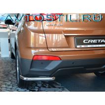 Creta Защита заднего бампера углы 42 мм нержавейка