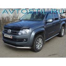 Amarok Защита переднего бампера труба 60 мм нержавейка